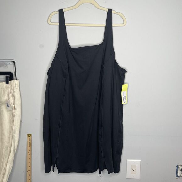 All In Motion Dress Women Plus 4X Black Sleeveless Pocket Athletic UPF 50 Tennis - Picture 1 of 7